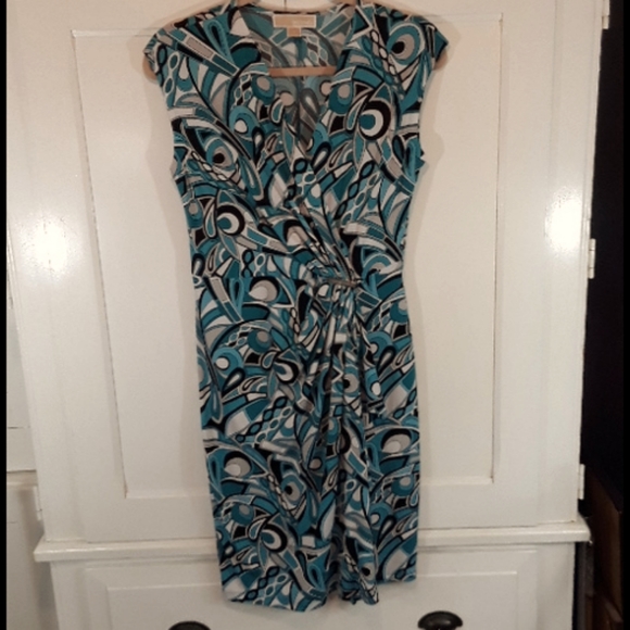 Michael Kors Dresses & Skirts - Michael Kors sleeveless faux wrap dress size small
